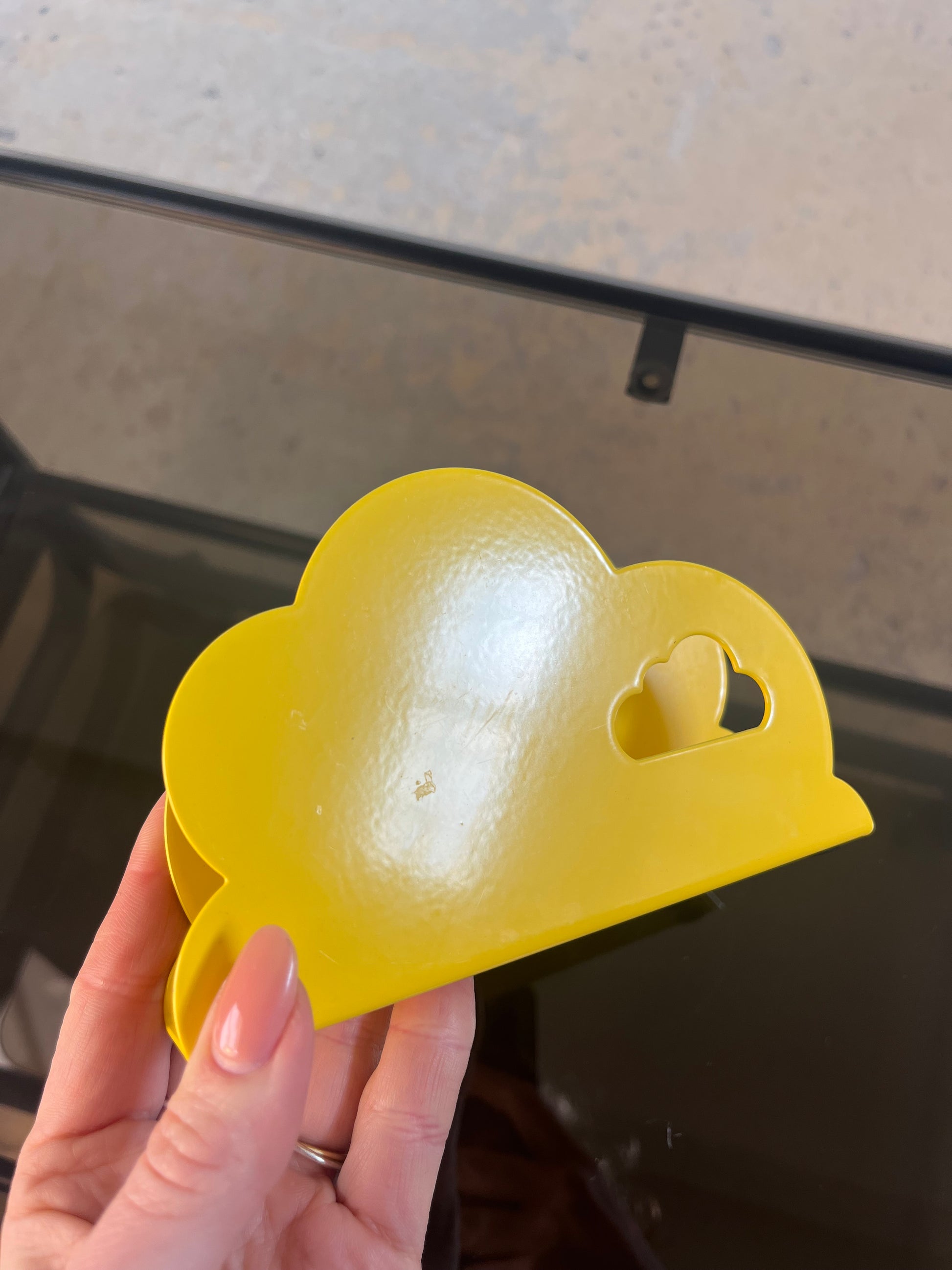 Serviettenhalter RYMLIG gelb von Vintage IKEA