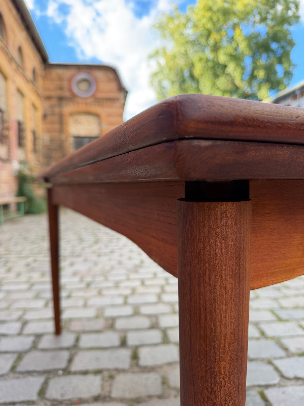 Ausziehbarer Esstisch Teak aus Dänemark
