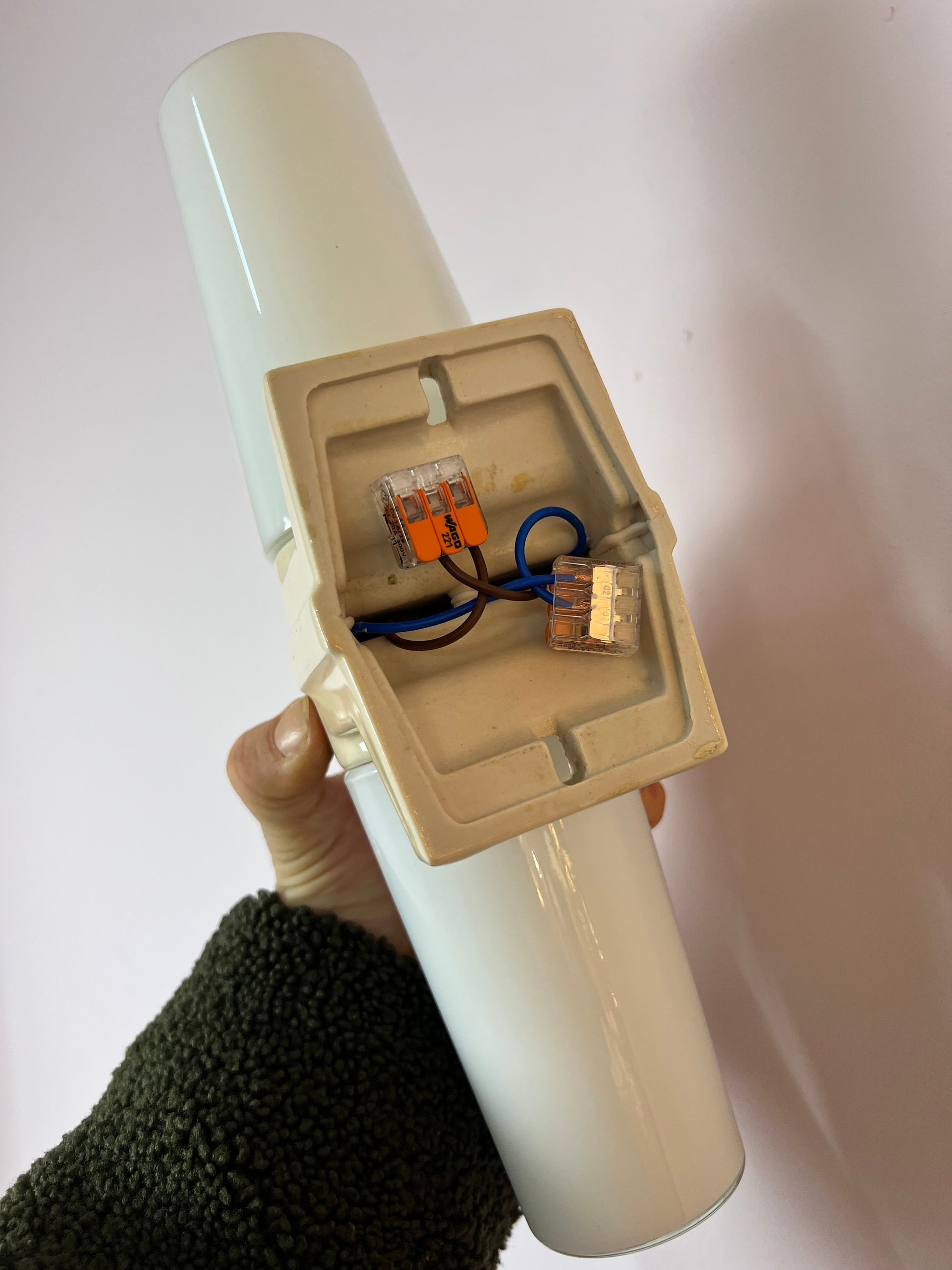 Wandlampe Modell 6060 cremeweiß von Sigvard Bernadotte für Ifö