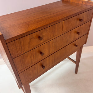 Set: Kommode mit Spiegel Teak