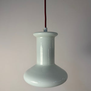 Hängelampe weiß glänzend Glas von Lyskær