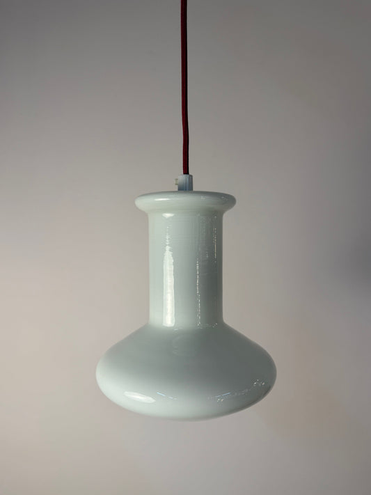 Hängelampe weiß glänzend Glas von Lyskær