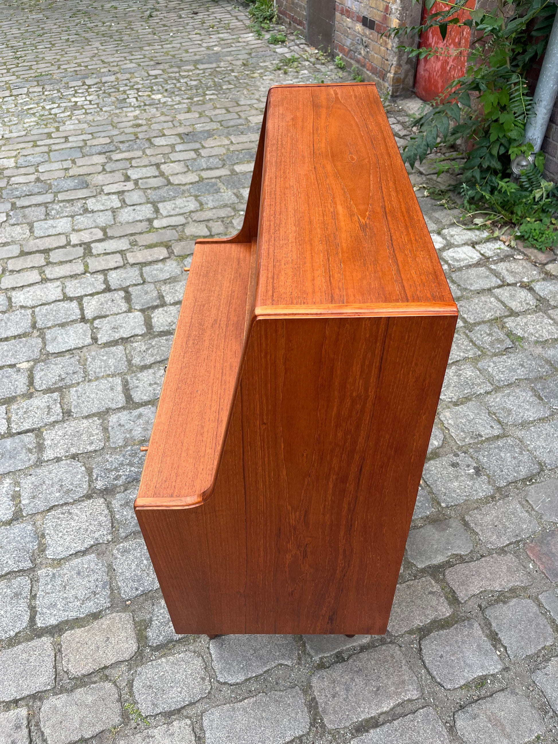 Sekretär Teak mit Spiegel aus Dänemark