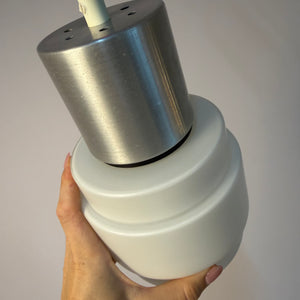 Hängelampe weiß silber aus Dänemark