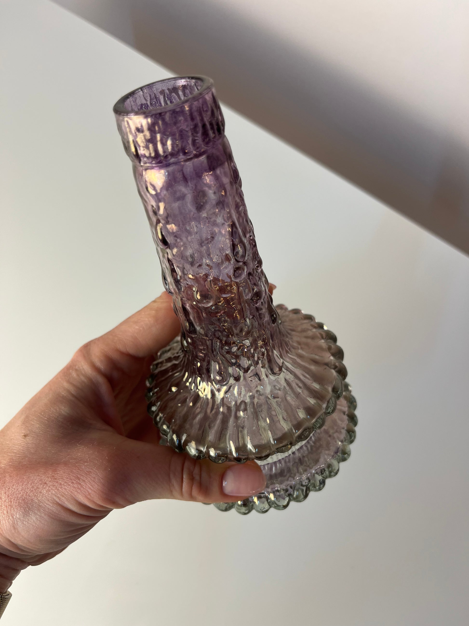 Vase Eisglas irisierend von Timo Sarpaneva für Iittala