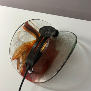 Wandlampe rotbraun Glas von Per Lütken für Holmegaard