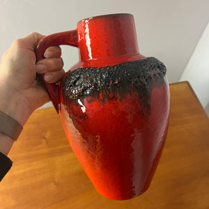 Karaffe 223 Fat Lava rot von Kreutz Keramik