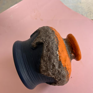 Vase 644-15 Fat Lava orange blau von Dümler & Breiden