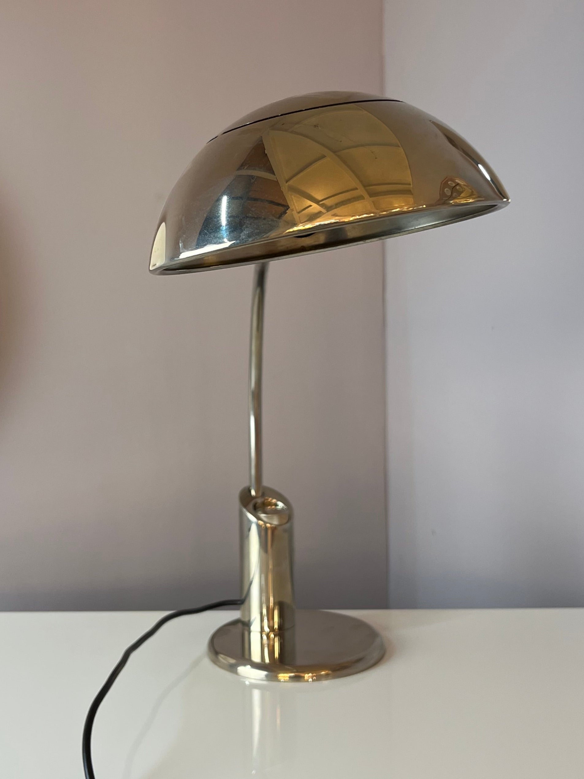 Schreibtischlampe BEA DS silber vernickelt von Florian Schulz Design