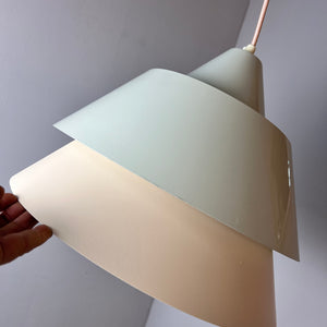 Lamellenlampe Zone weiß von Jo Hammerborg für Fog & Mørup
