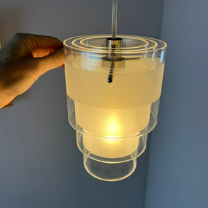 Lamellenlampe Eiszapfen weiß Glas von Markslöjd Sweden