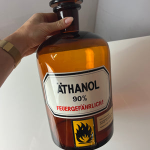 Apothekerglas Äthanol braun