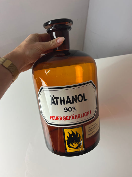 Apothekerglas Äthanol braun