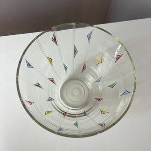 Bowle-Set: 9 Gläser und 1 Terrine bedrucktes Glas