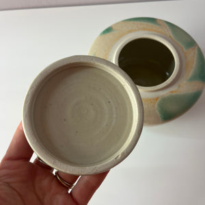 Bonboniere creme mint Keramik