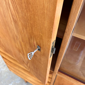 Highboard / Wohnzimmerschrank Typ 602/G Esche von Hellerau aus 1959