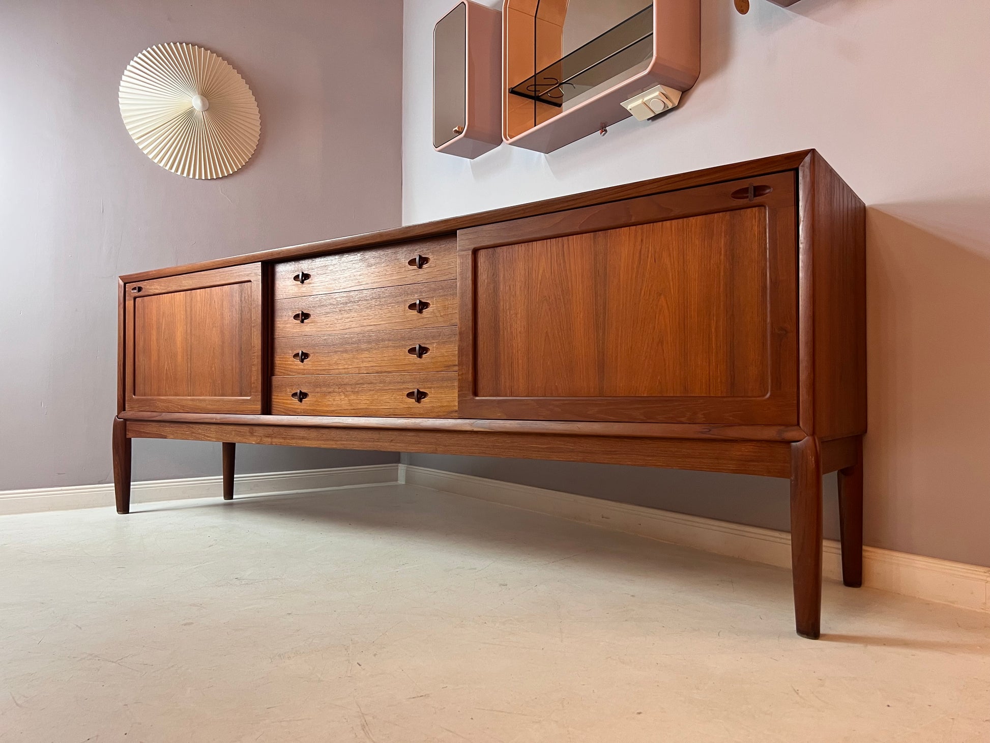 Sideboard Teak von H.W. Klein für Bramin