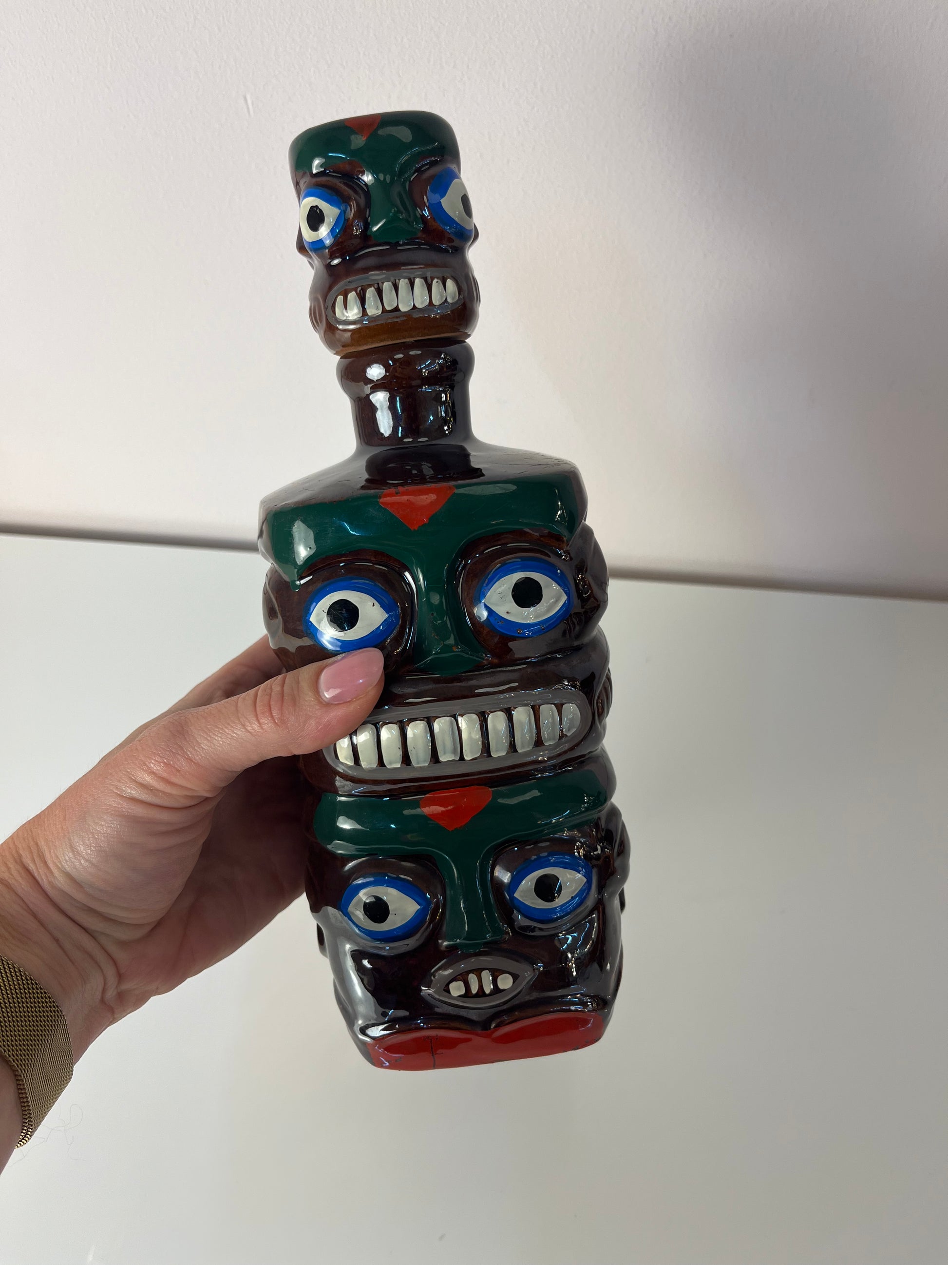 Set: Tiki Schnapsdekanter & 6 Becher