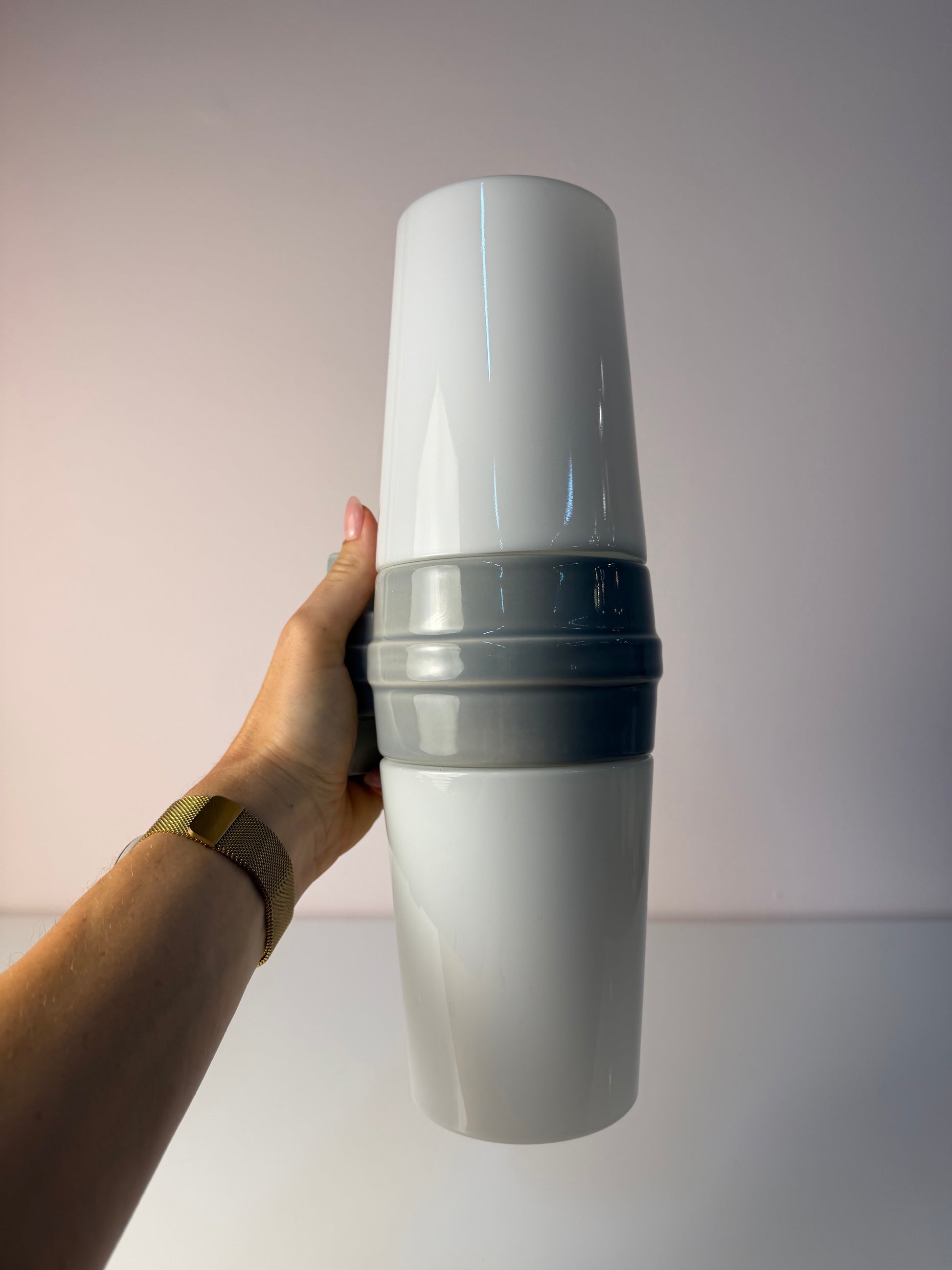 Wandlampe Modell 6065 grau von Sigvard Bernadotte für Ifö