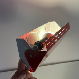 Wandlampe Twist Type 124 rot von Knud Christensen Electronic