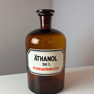 Apothekerglas Äthanol braun