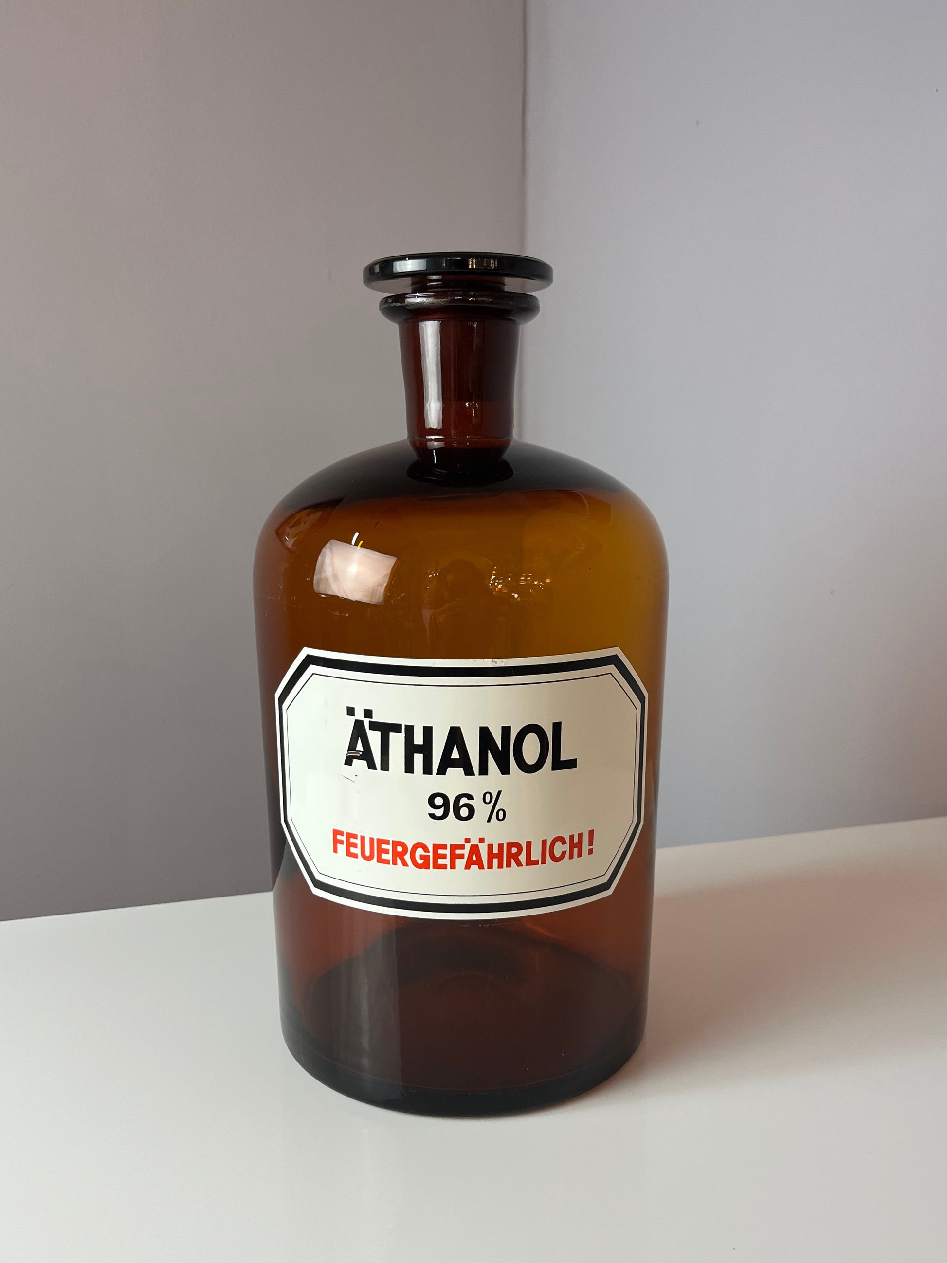 Apothekerglas Äthanol braun
