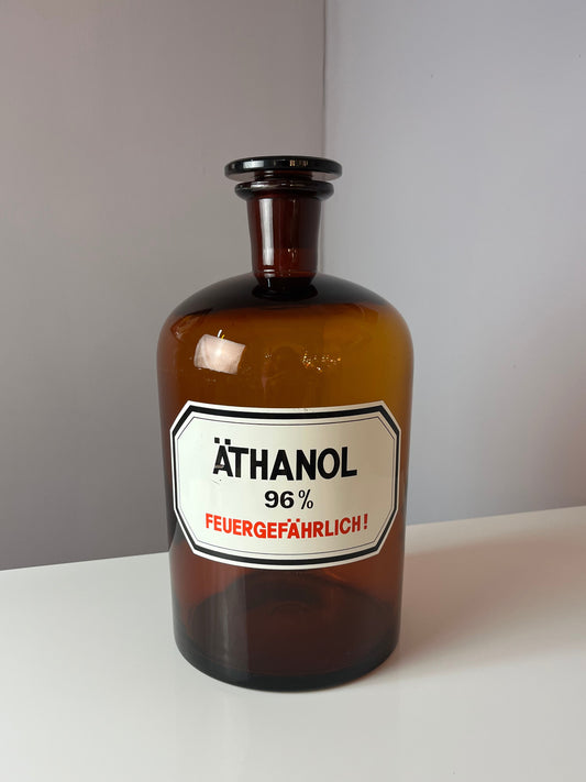Apothekerglas Äthanol braun