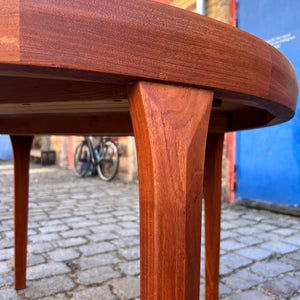 Runder ausziehbarer Esstisch Teak von Henry Rosengren Hansen