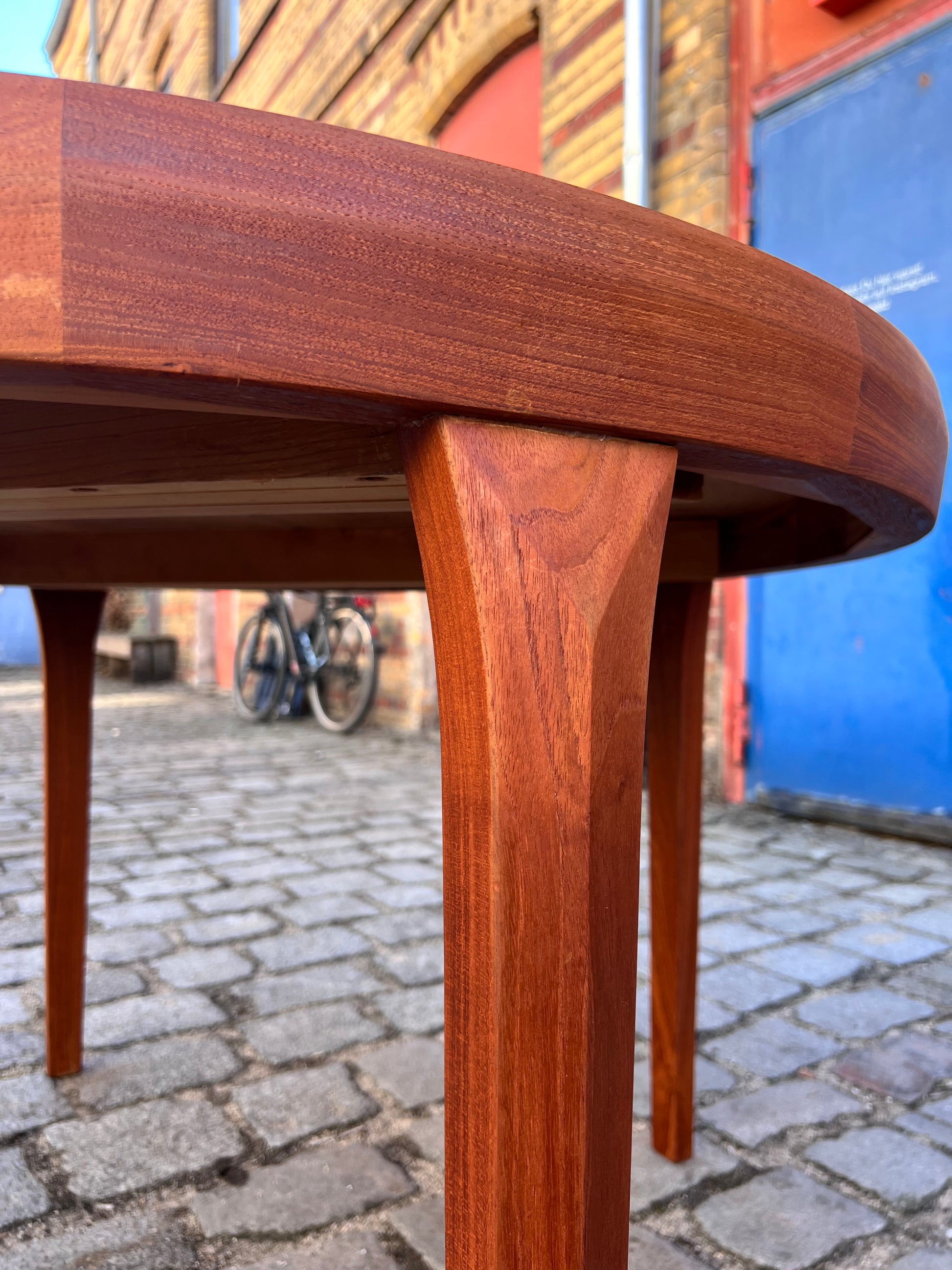 Runder ausziehbarer Esstisch Teak von Henry Rosengren Hansen