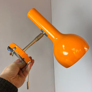 Wandlampe orange 70er