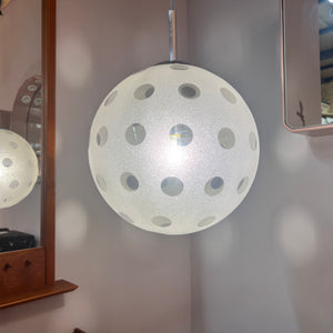 Hängelampe Glaskugel Chrom von Richard Essig