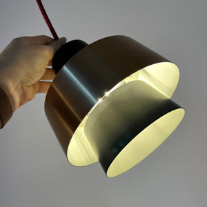 Lamellenlampe schwarz Kupfer aus Dänemark