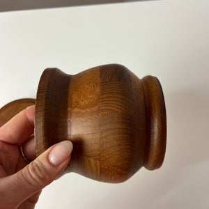 Dose Teak mit Deckel