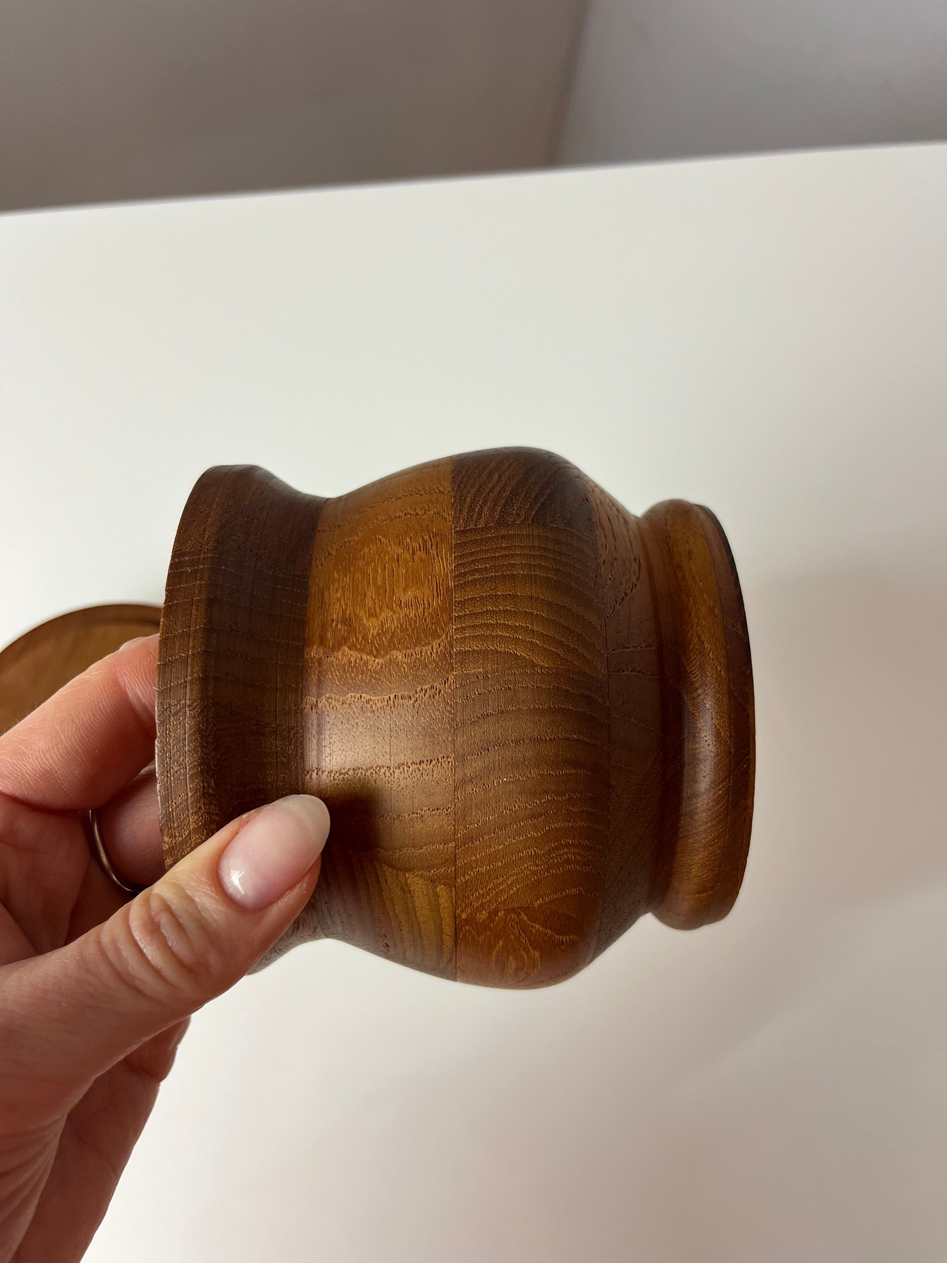 Dose Teak mit Deckel