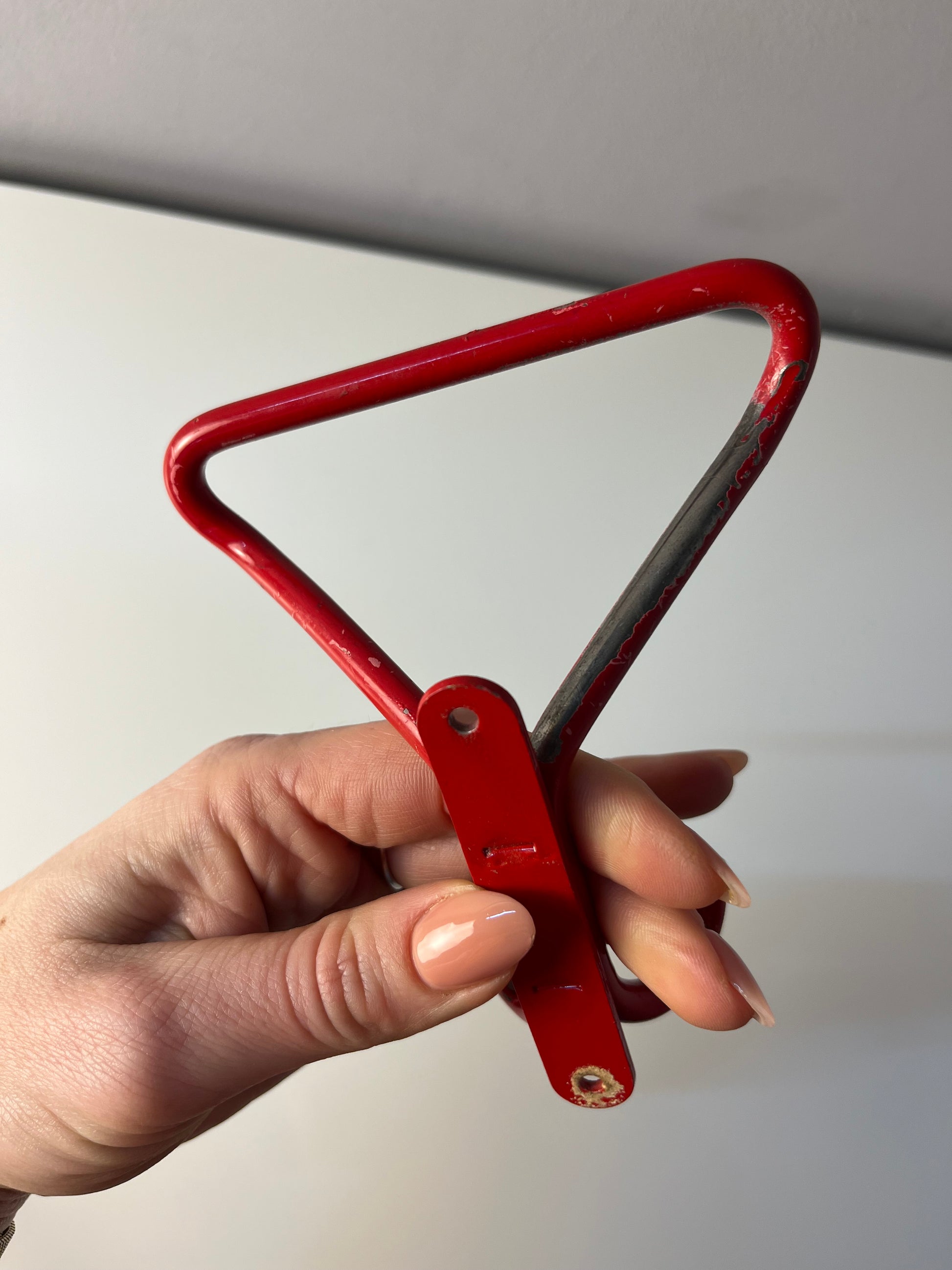 Set: 2x Wandhaken rot Metall