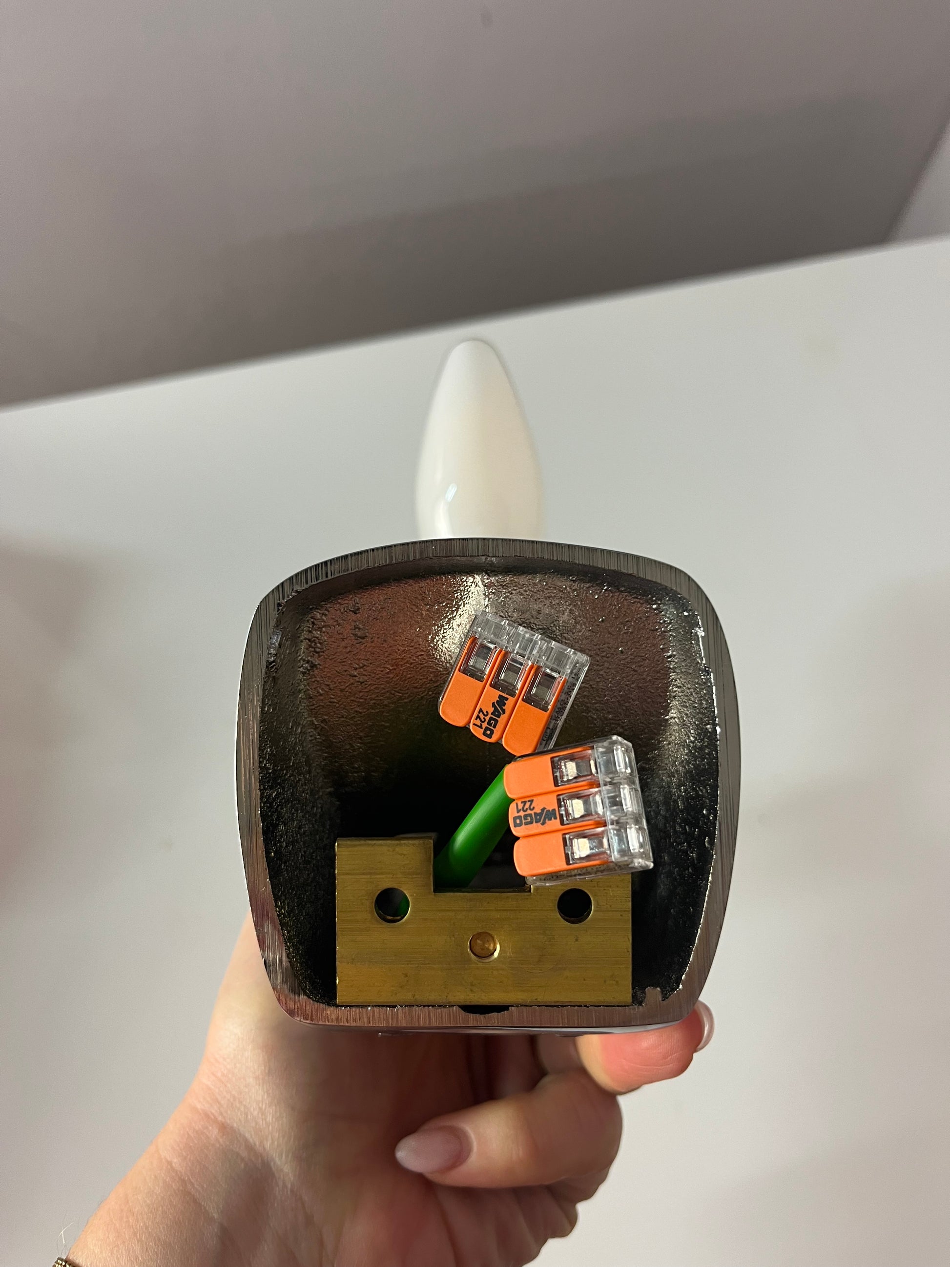 Wandlampe Einschlussglas Chrom von Novus in Originalverpackung