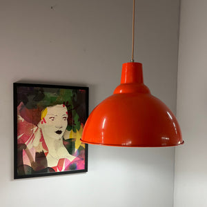 Hängelampe orange/rot aus Dänemark