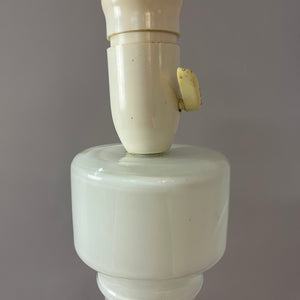 Tischlampe weiß Glas aus Dänemark