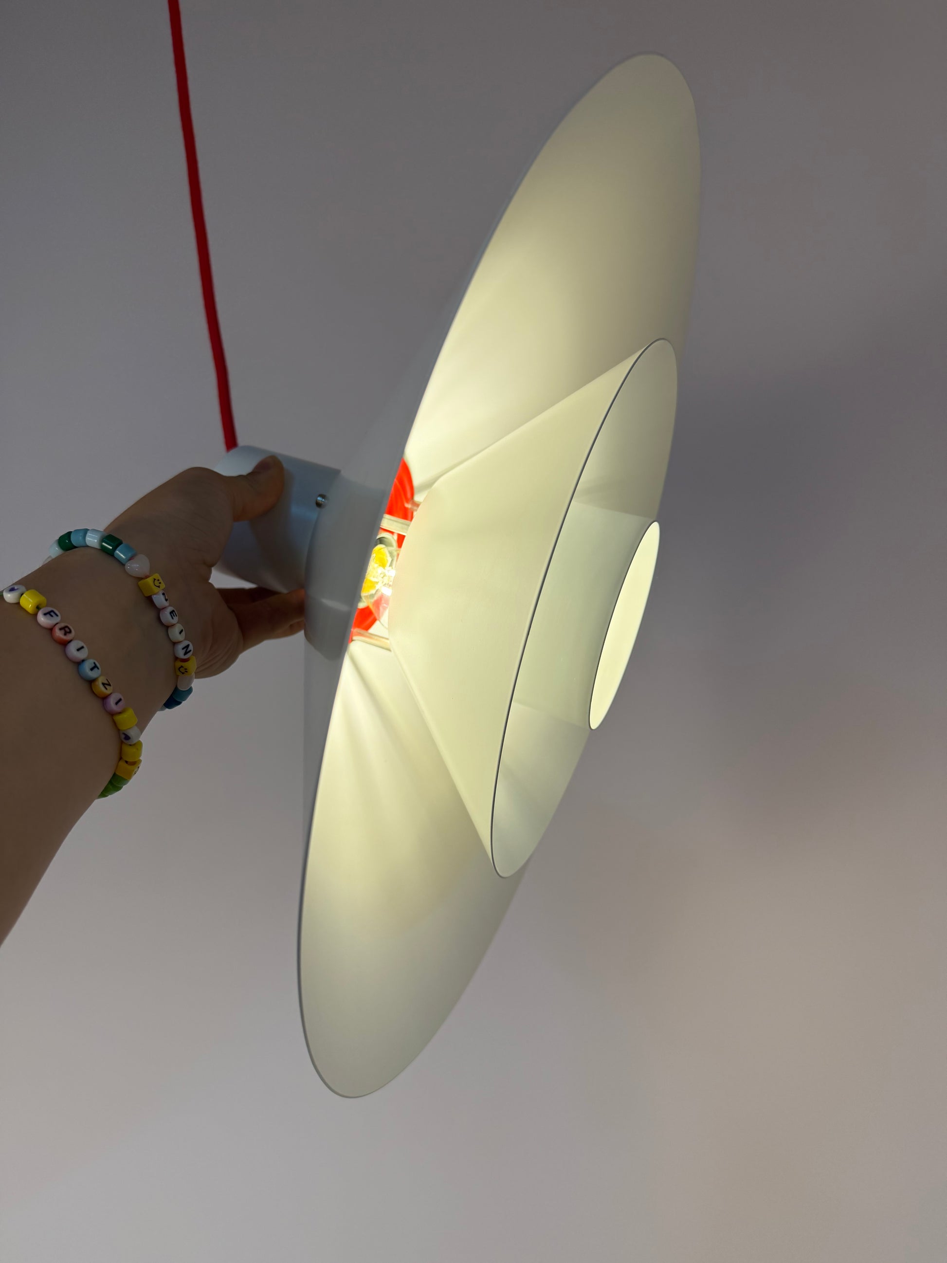 Lamellenlampe Trapez von Christian Hvidt für Nordisk Solar