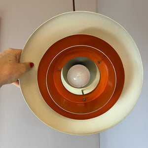Hängelampe orange Kupfer