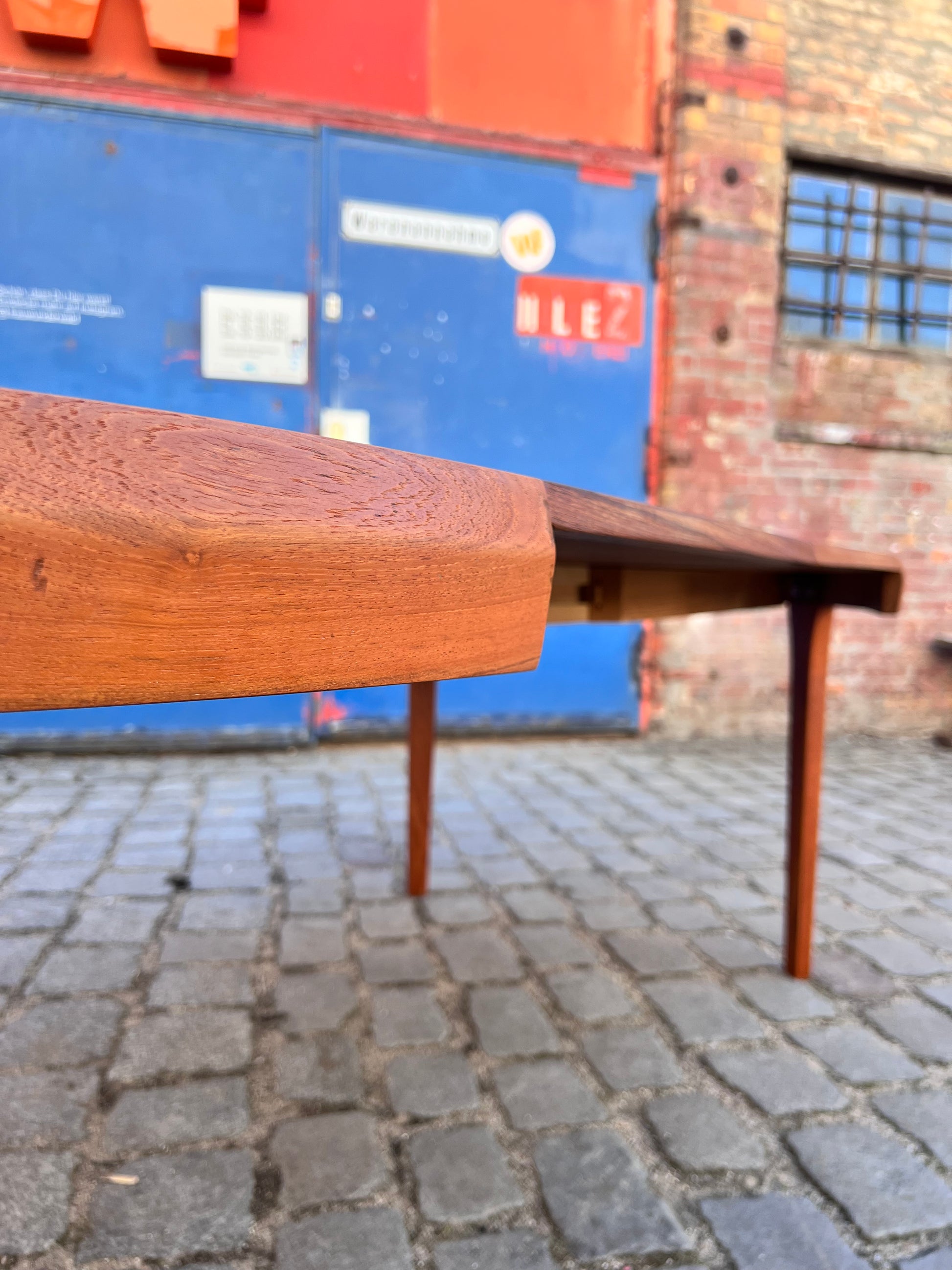 Runder ausziehbarer Esstisch Teak von Henry Rosengren Hansen