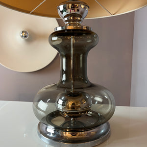 Tischlampe Rauchglas