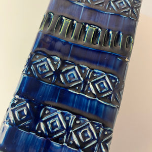 Vase Serie Rimini Blu von Aldo Londi für Bitossi