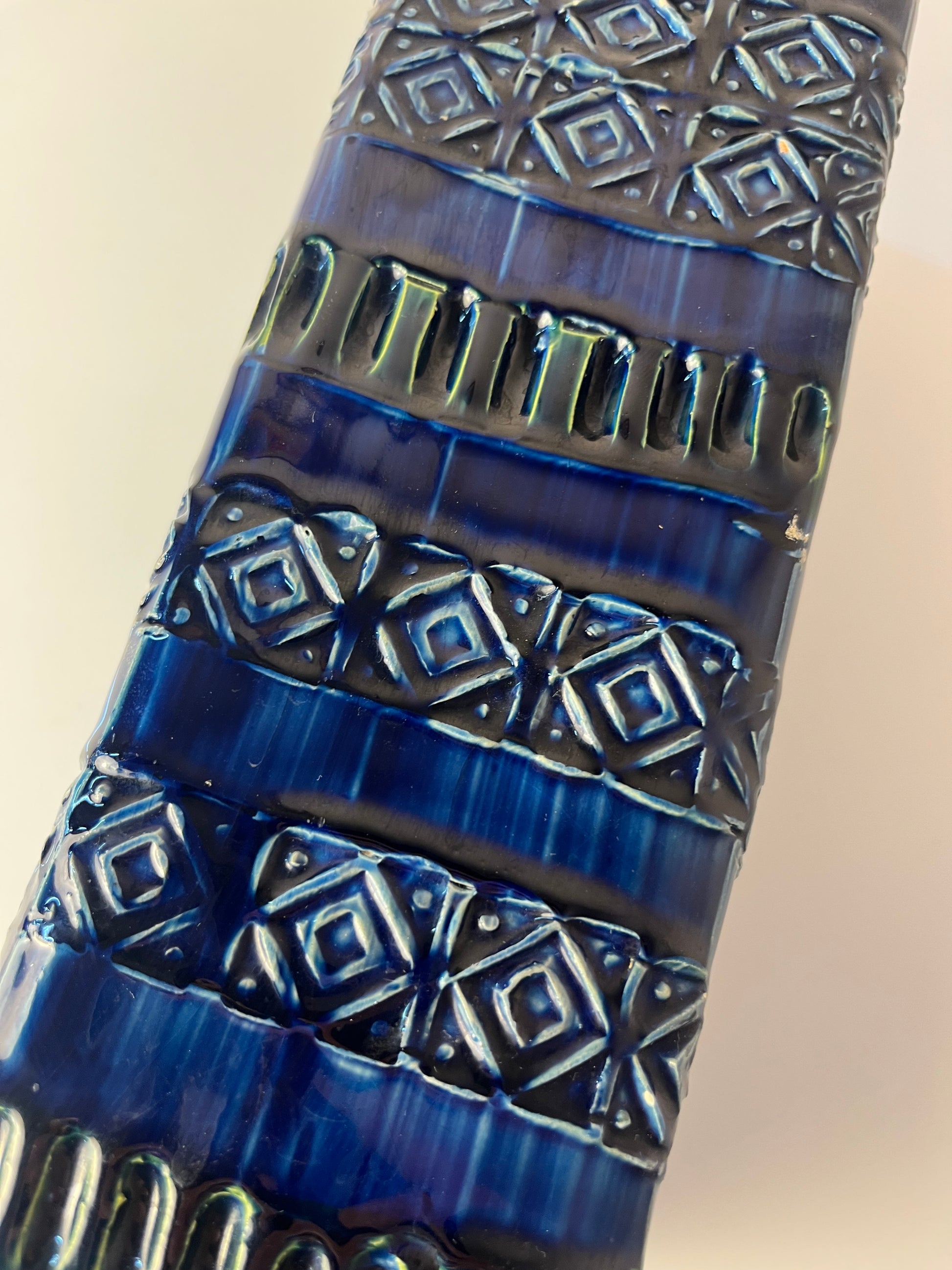 Vase Serie Rimini Blu von Aldo Londi für Bitossi