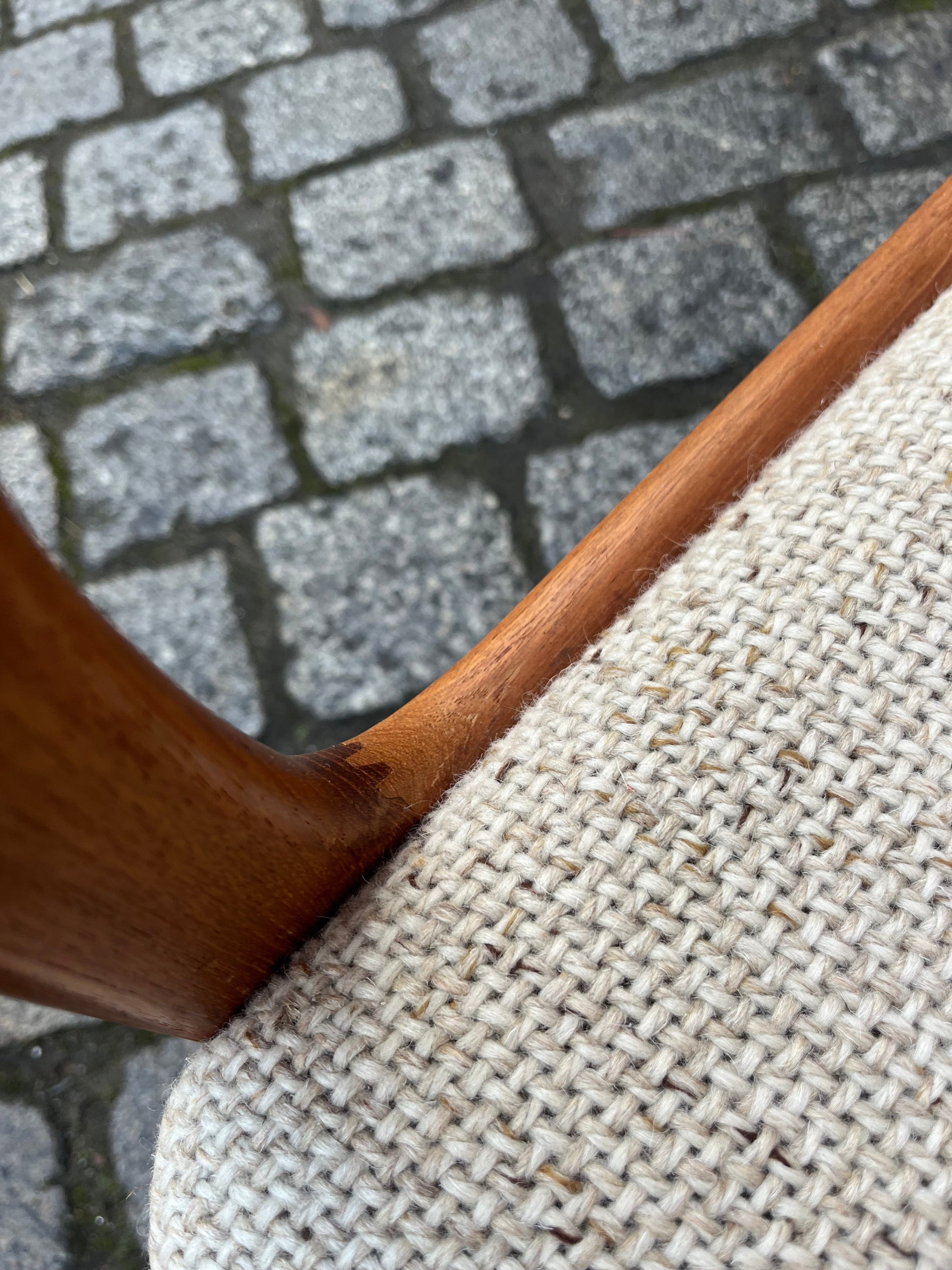 Armlehnstuhl Teak Wolle von Erik Buch für Nova Møbler