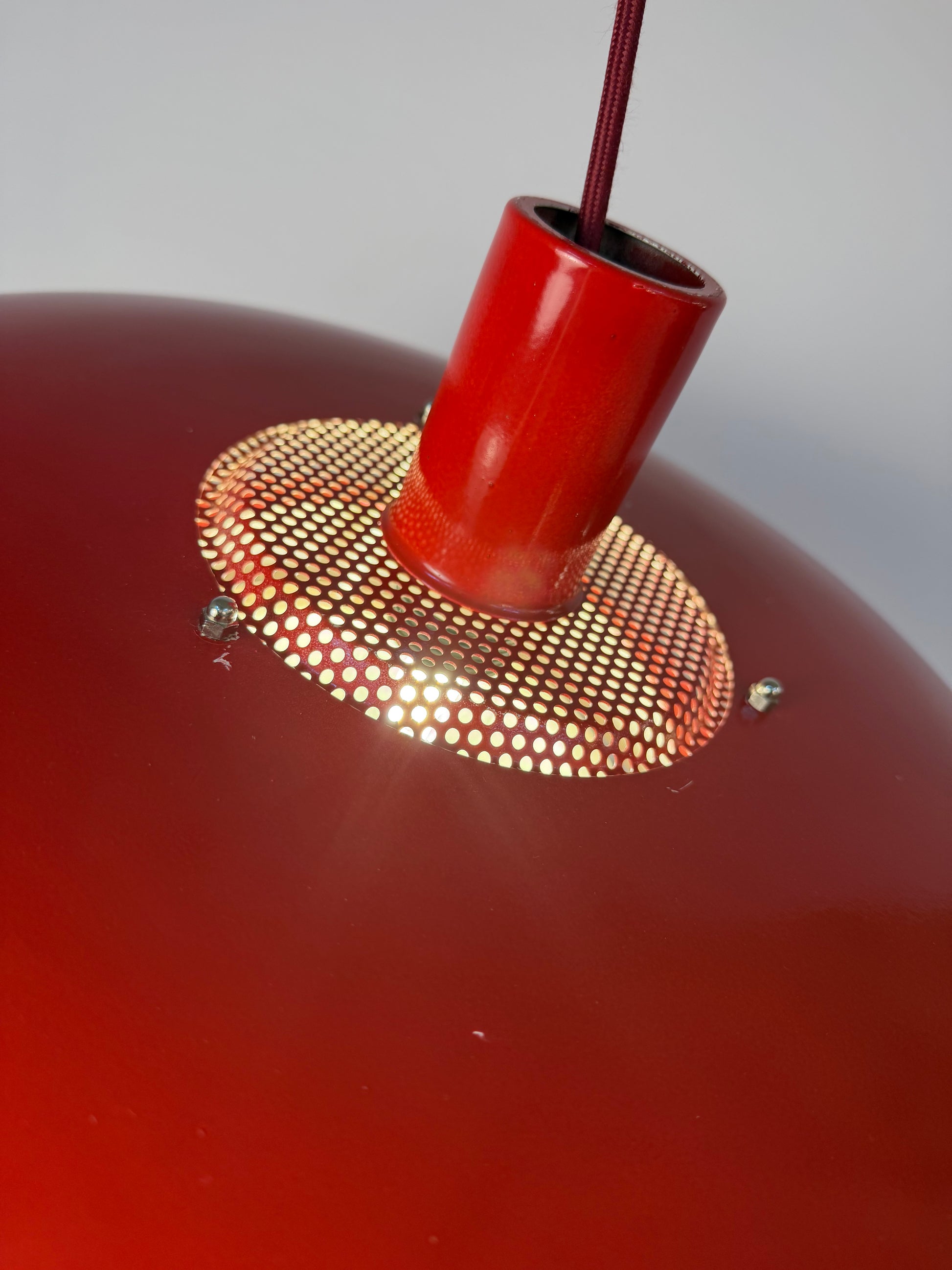 Lamellenlampe rot aus Dänemark