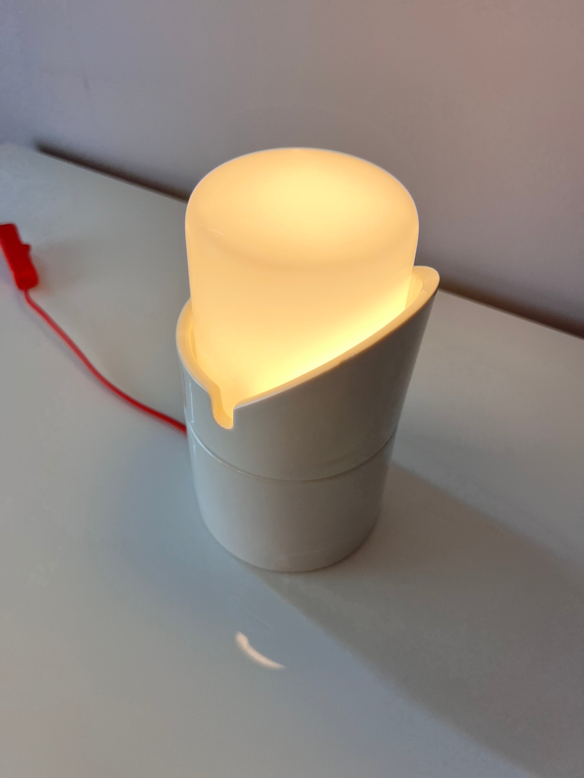 Wand-oder Tischlampe Modell 6050 weiß von Sigvard Bernadotte für Ifö