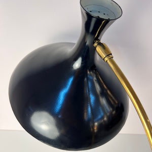Tischlampe Krähenfuß / Diabolo schwarz weiß von Karl Heinz Kinsky für Cosack