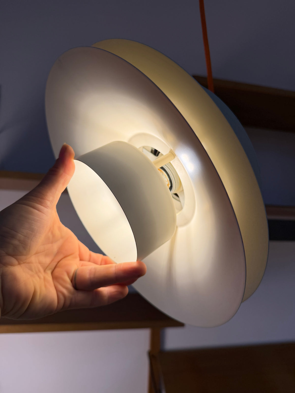 Lamellenlampe Typ 753 weiß von Horn