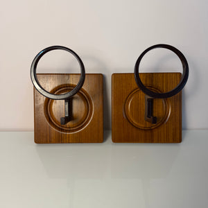 Set: Wandhaken Garderobe Teak von Sudbrock